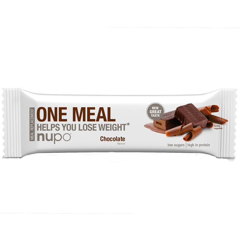 Se Nupo One Meal Bar Chocolate (60 g) hos Well.dk