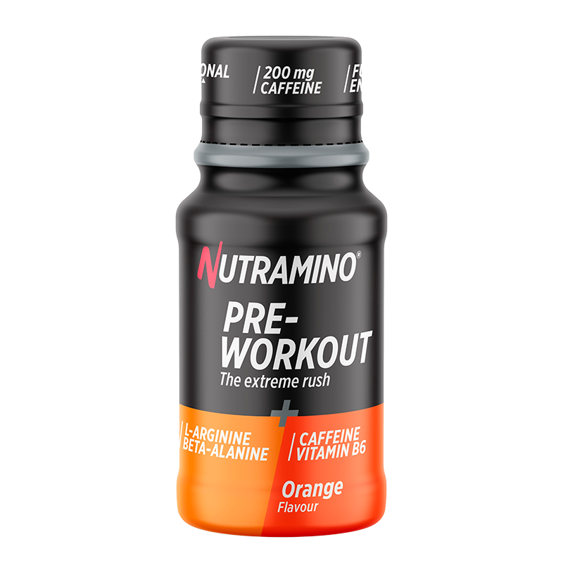 Se Nutramino Pre-Workout Shot Orange (60 ml) hos Well.dk