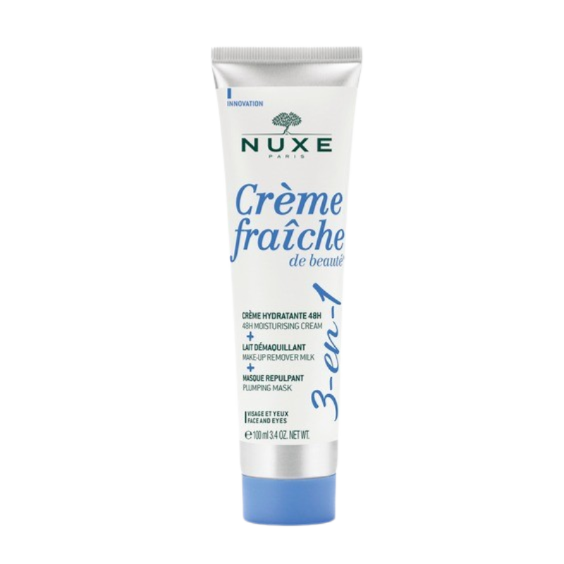 Se Nuxe CrÃ¨me FraÃ®che 3-In-1 Face Cream, Cleanser & Mask, 100ml. hos Well.dk