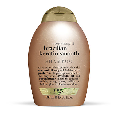 Billede af OGX Brazilian Keratin Smooth Shampoo 385 ml.