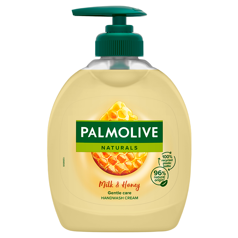 Se Palmolive Flydende Håndsæbe Milk & Honey (300 ml) hos Well.dk