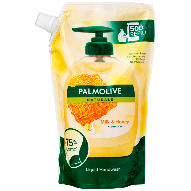 Billede af Palmolive Flydende Håndsæbe Milk & Honey Refill (500 ml)