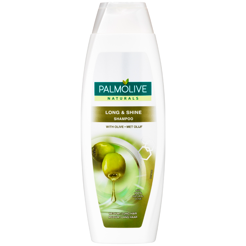 Se Palmolive Shampoo Natural Long & Shine (350 ml) hos Well.dk