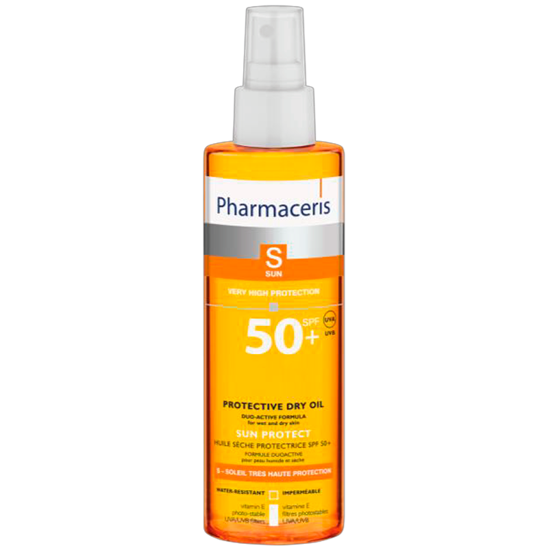 Billede af Pharmaceris S Sun Protective Dry Oil SPF 50+ (200 ml) hos Well.dk