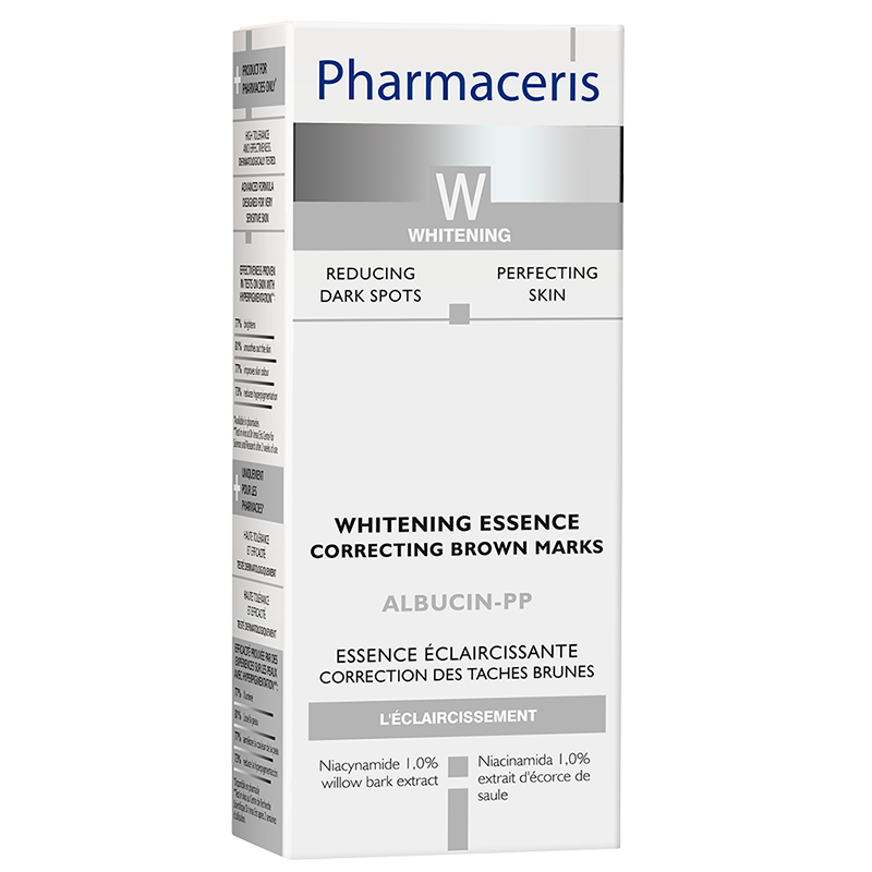Se Pharmaceris Whitening Albucin Correcting Brown Marks Essence (3x4 ml) hos Well.dk