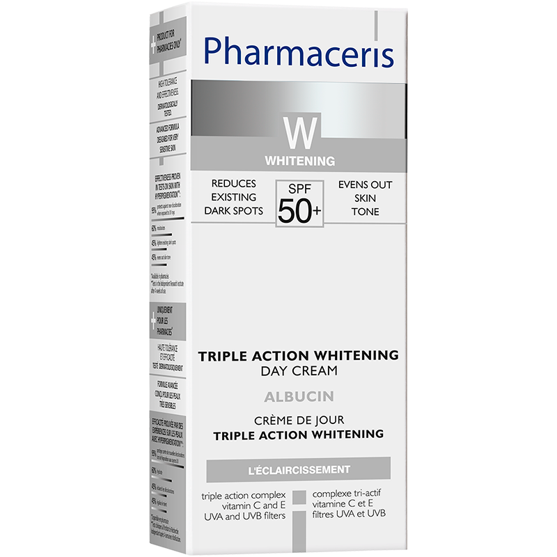 Billede af Pharmaceris Whitening Albucin Triple Action Day Cream SPF 50+ (30 ml) hos Well.dk