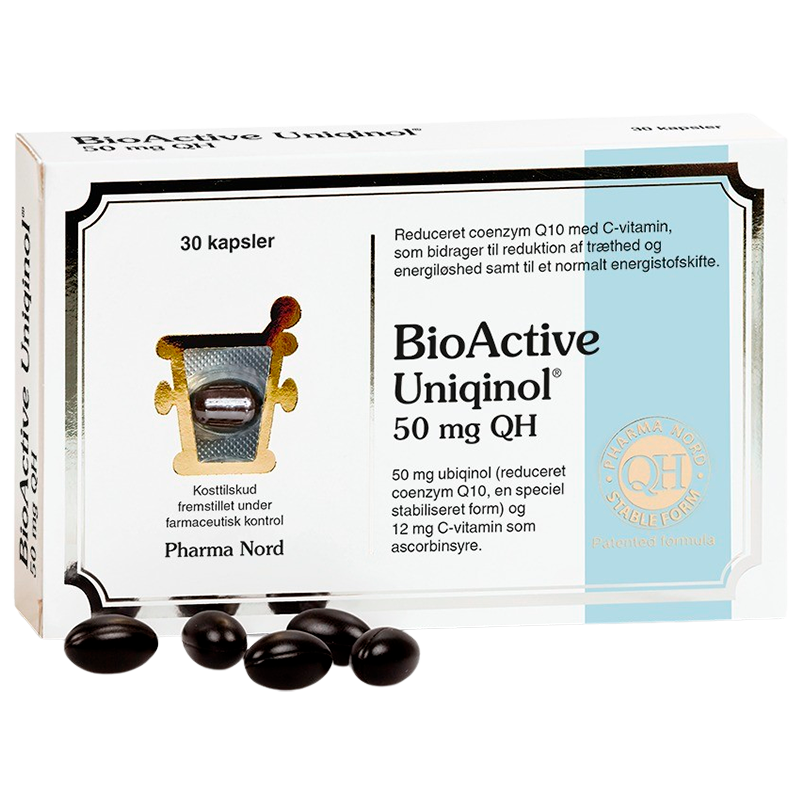 Se Pharma Nord BioActive Uniqinol 50 mg (Q10) (30 kapsler) hos Well.dk