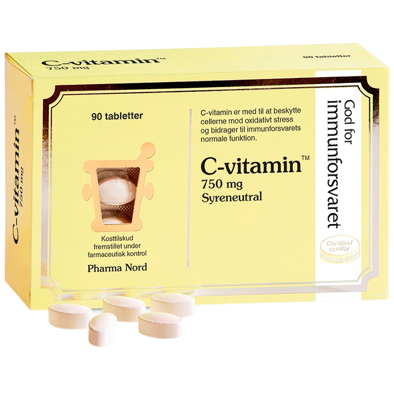 Billede af Pharma Nord C-vitamin Syreneutral 750 mg (90 tab)