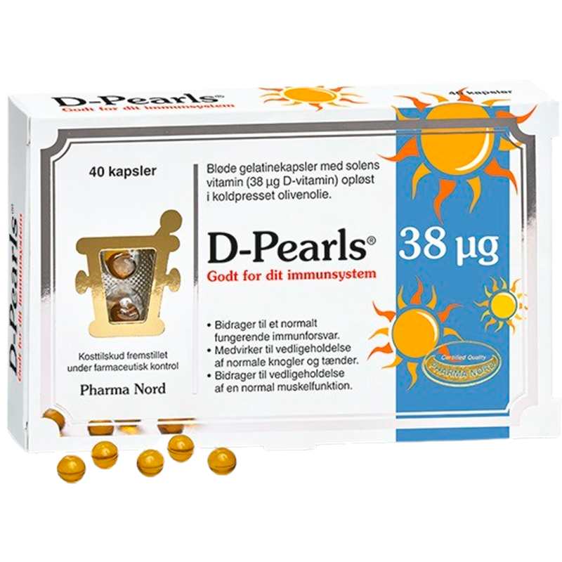 Billede af Pharma Nord D-Pearls 38 µg- (40 tabletter) hos Well.dk