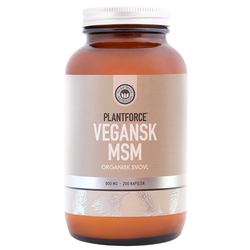 Plantforce Vegansk MSM 800 mg (200 kap)