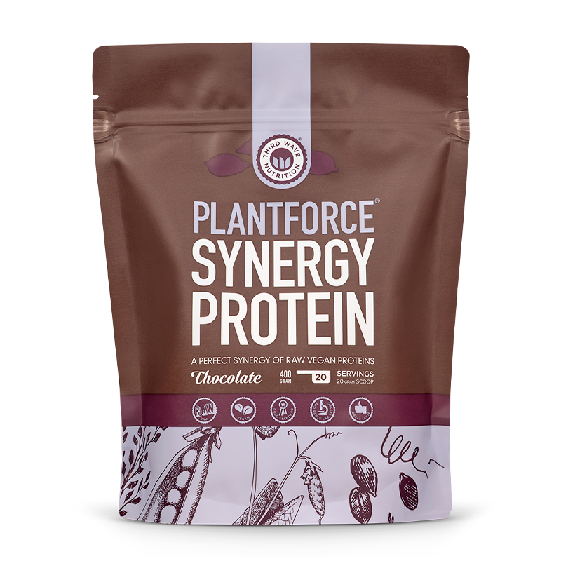 Billede af PlantforceProtein chokolade Synergy (400 g)