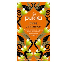 Se Pukka Three Cinnamon te 3 slags kanel Ø, 20br. hos Well.dk