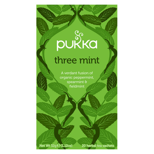 Se Pukka te - Three mint Ø 20 breve hos Well.dk