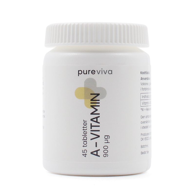 Se Pureviva A Vitamin 900 µg (45 tabl) hos Well.dk