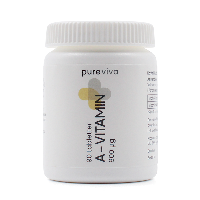 Se Pureviva A Vitamin 900 µg (90 tabl) hos Well.dk