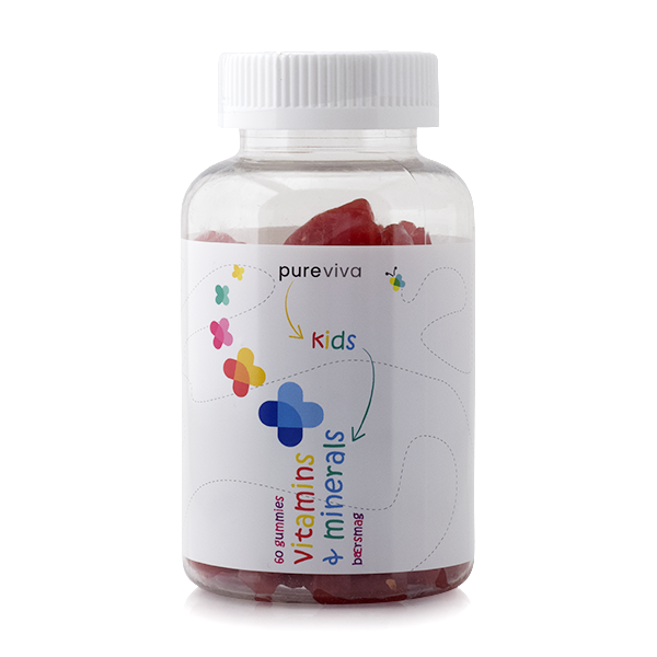 Se Pureviva Kids Vitamins & Minerals (60 stk) hos Well.dk