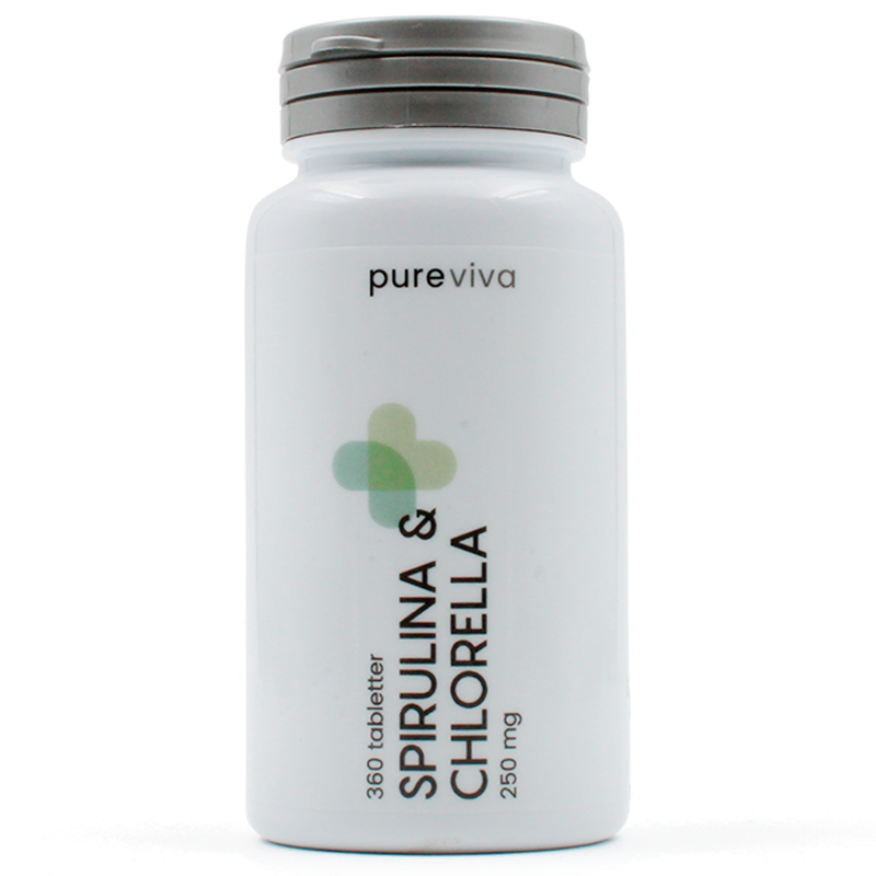 #1 - Pureviva Spirulina & Chlorella 250 mg (360 tabl)