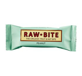Rawbite Peanut - Laktose- og glutenfri frugt- og nøddebar Ø (50 gr)