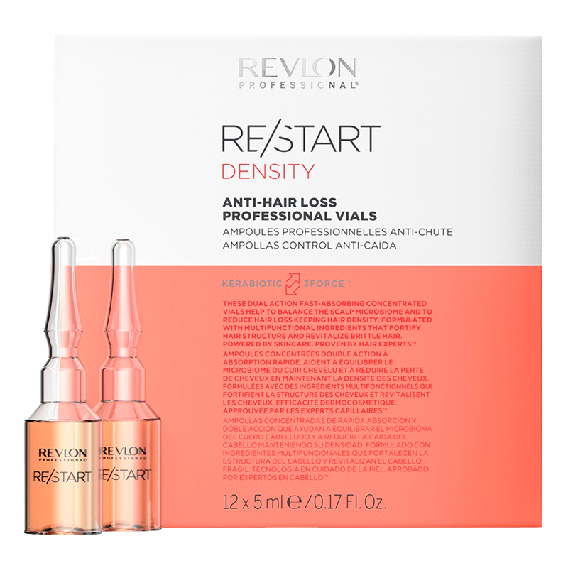 Se Revlon Professional Restart Density Anti Hair Loss Vials (12 x 5 ml) hos Well.dk
