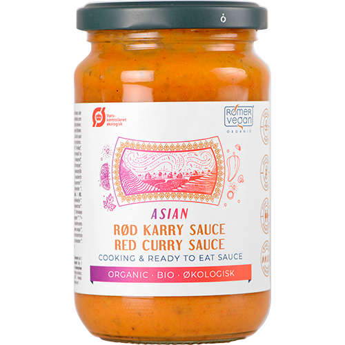 Se Rømer Asian Red Curry Sauce Ø (350 g) hos Well.dk