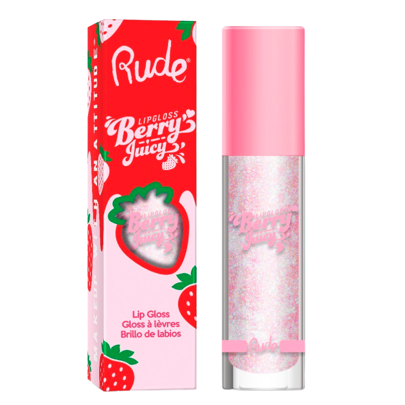 Se RUDE Cosmetics Berry Juicy Lip Gloss Crystalize (1 stk) hos Well.dk