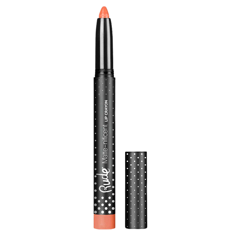 Se RUDE Cosmetics Matte-nificent Lip Crayon Naked (1 stk) hos Well.dk
