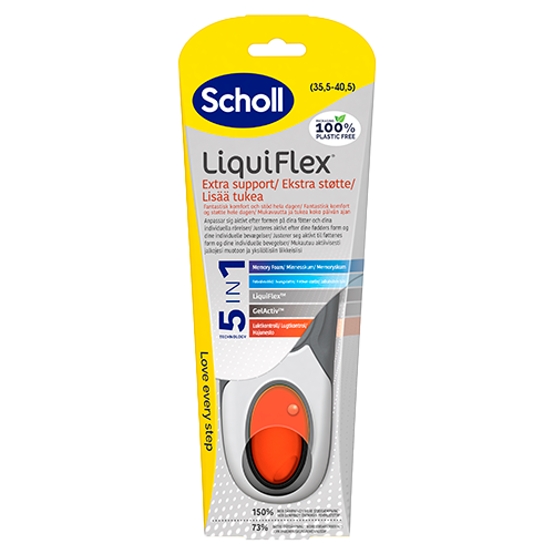 Se Scholl Insoles Liquiflex Extra Support Size S (1 sæt) hos Well.dk