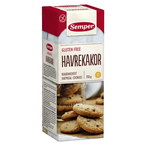 Se Semper Havrekager Glutenfri (150 gr) hos Well.dk