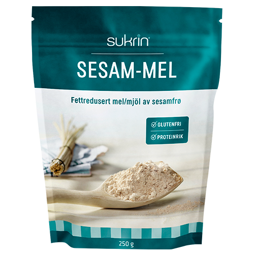 Se Sukrin Sesam-Mel Glutenfri (250 gr) hos Well.dk