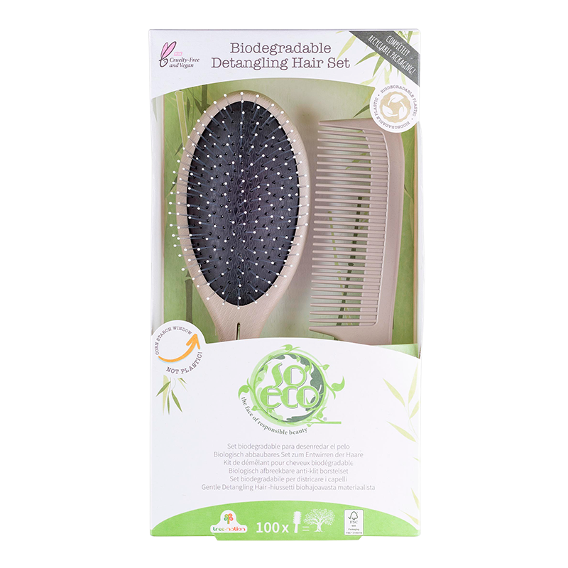 Se So Eco Biodegradable Detangling Hair Set (1 sæt) hos Well.dk
