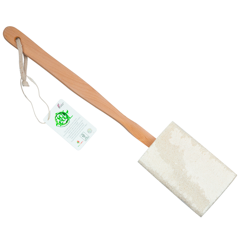 Se So Eco Flat Loofah With Wooden Handle 1 stk. hos Well.dk