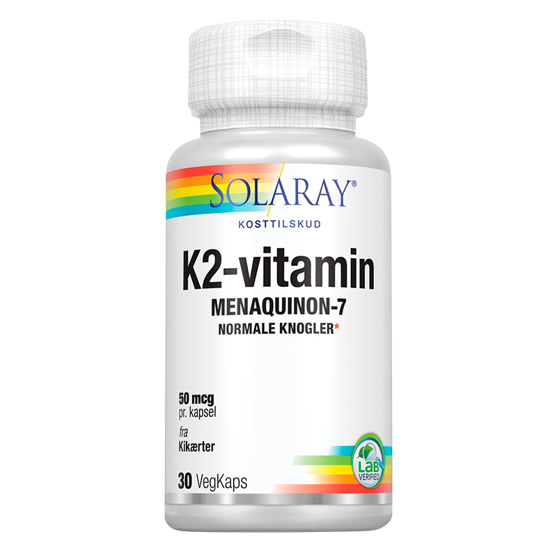 Billede af Solaray K2-vitamin 50 mcg (30 kap)