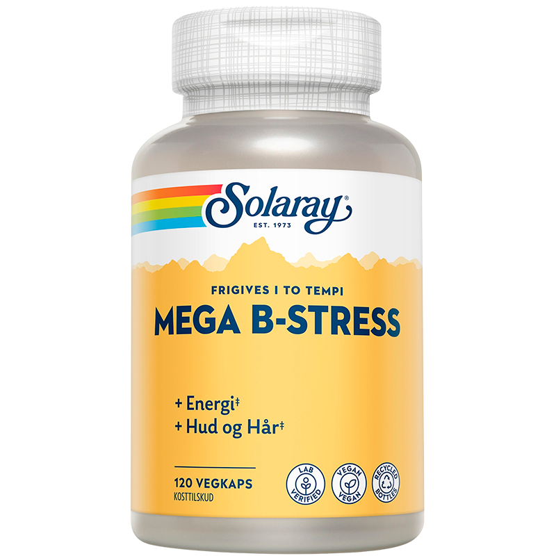 Solaray Mega B-Stress (120 kapsler)