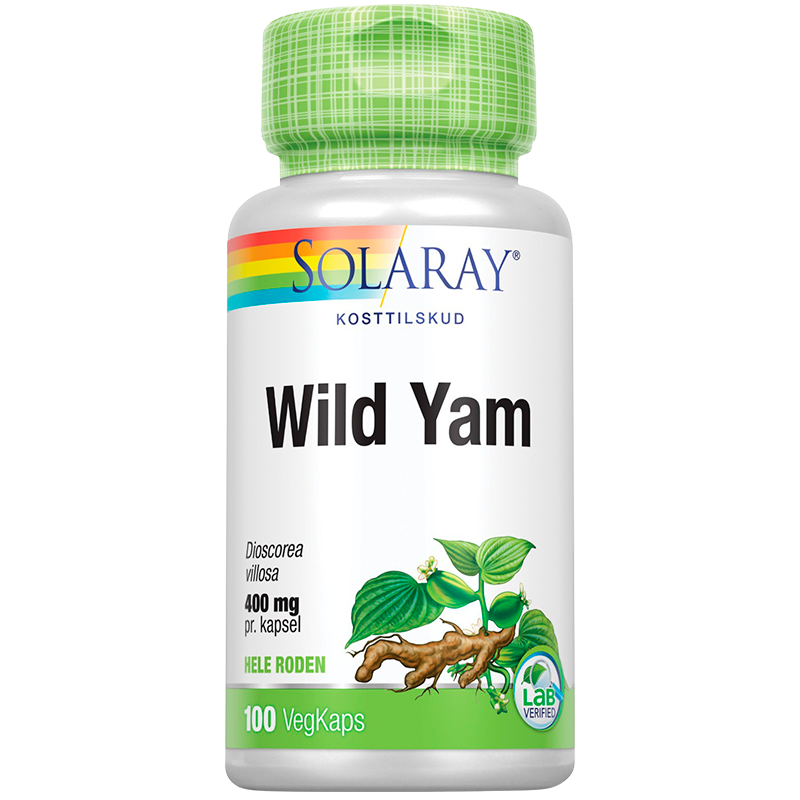 Billede af Solaray Wild Yam Root 400 mg (100 kap)