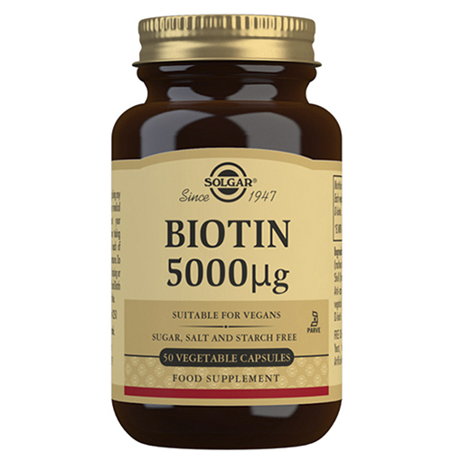 Se Solgar Biotin 5000 ug (50 kaps) hos Well.dk