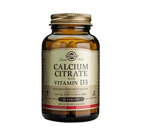 Billede af Solgar Calcium Citrate Vitamin D3 (60 tab)