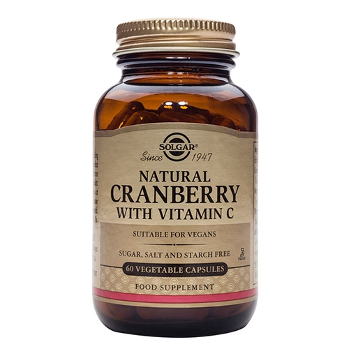 Billede af Solgar Cranberry Tranebær med C-vitamin (60 kap) hos Well.dk