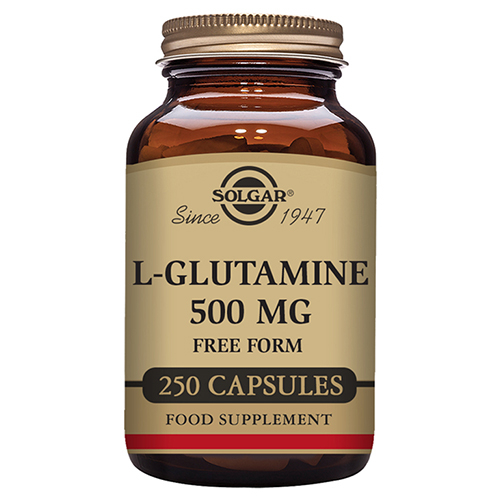 Se Solgar L-Glutamine 500 mg (250 kaps) hos Well.dk