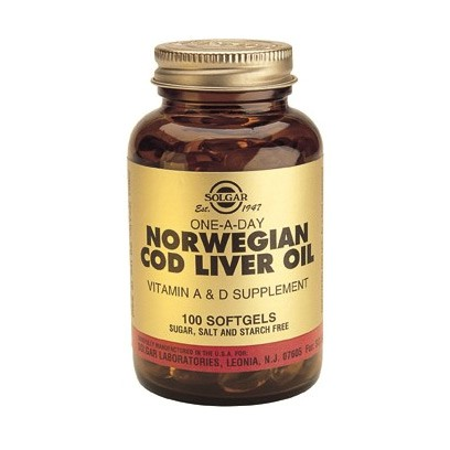 Solgar Norwegian Cod Liver - Torskelevertran (100 kapsler)