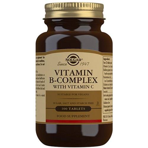Billede af Solgar Vitamin B-Complex+C (100 tab)