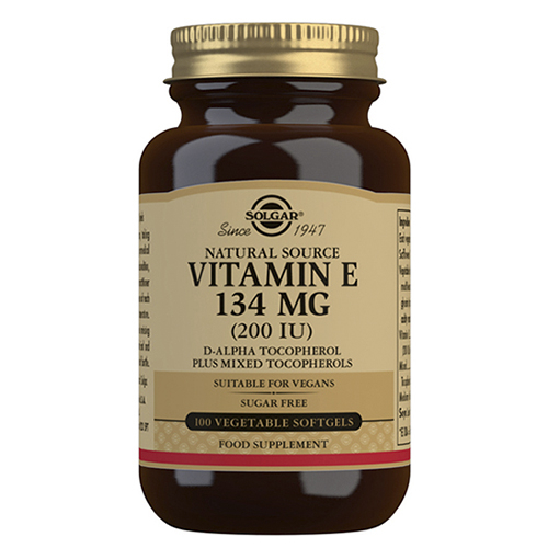 Se Solgar Vitamin E 134 mg (100 kaps) hos Well.dk