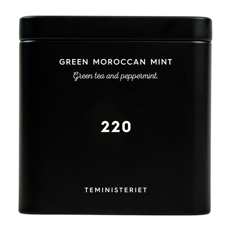 Se Teministeriet 220 Green Moroccan Mint Tin (100 g) hos Well.dk