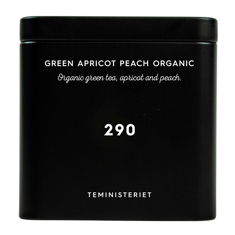 Se Teministeriet 290 Green Apricot Peach Organic Tin (100 g) hos Well.dk