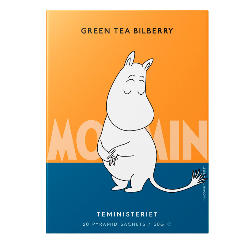 Se Teministeriet Moomin Green Tea Bilberry (20 stk) hos Well.dk