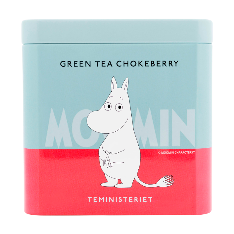 Se Teministeriet Moomin Green Tea Chokeberries Tin (100 g) hos Well.dk