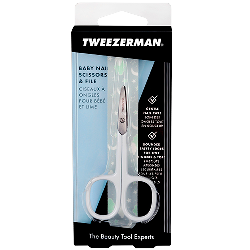 Se Tweezerman Baby Nail Scissors With File (1 sæt) hos Well.dk