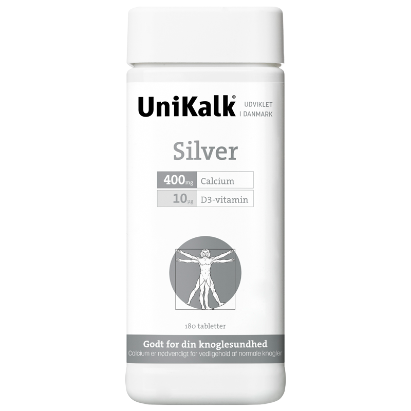 Billede af UniKalk Silver Tablet 180 stk.