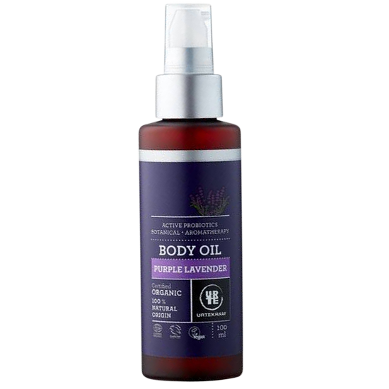 Se Urtekram Purple Lavender Body Oil 100 ml. hos Well.dk