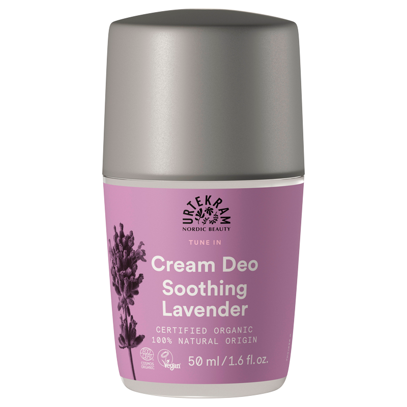 Se Urtekram Soothing Lavender Cream Deo 50 ml. hos Well.dk