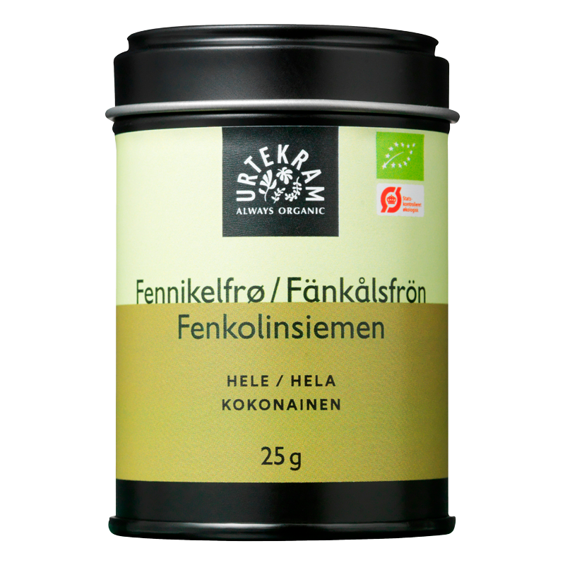 Se Urtekram Fennikelfrø Ø (25 gr) hos Well.dk